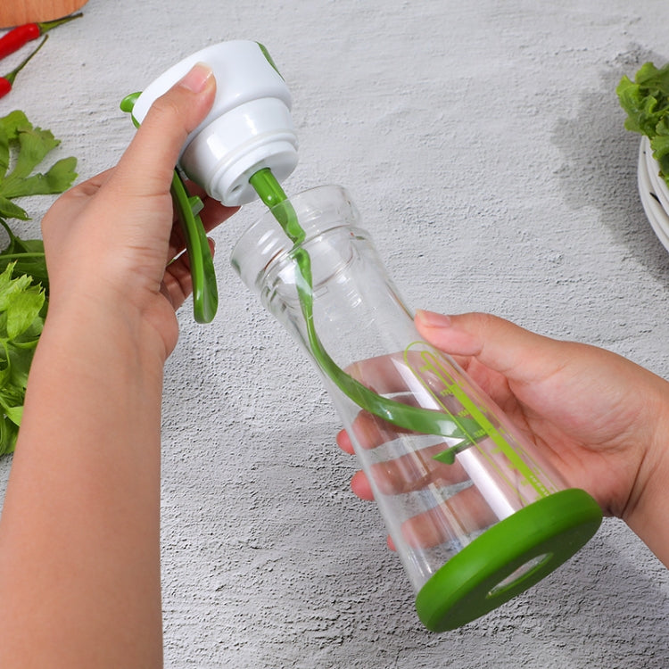 Salad Mixing Cup Vinegar Sauce Shaker Bottle with Scale for Kitchen, 101-200ml