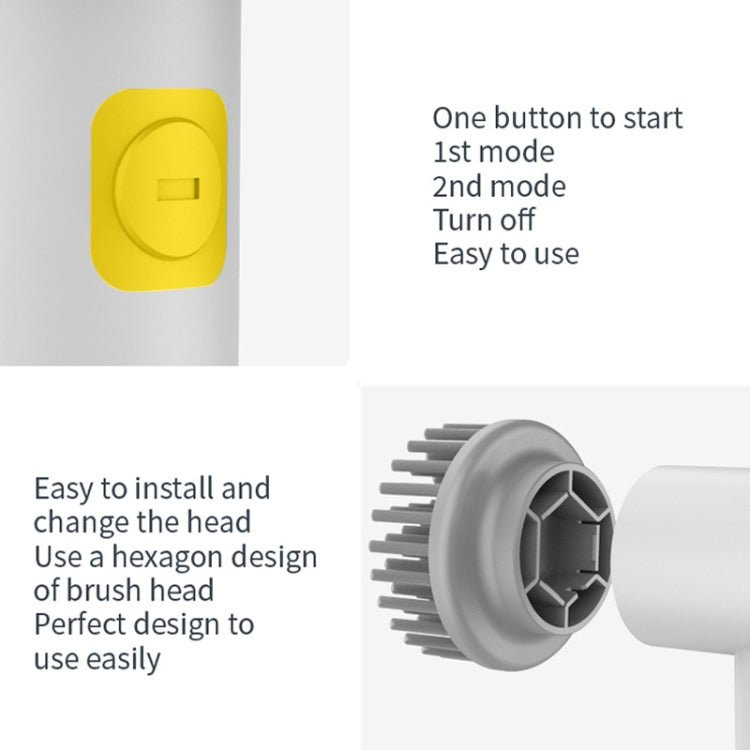 Multifunctional Handheld Cordless Electric Cleaning Brush