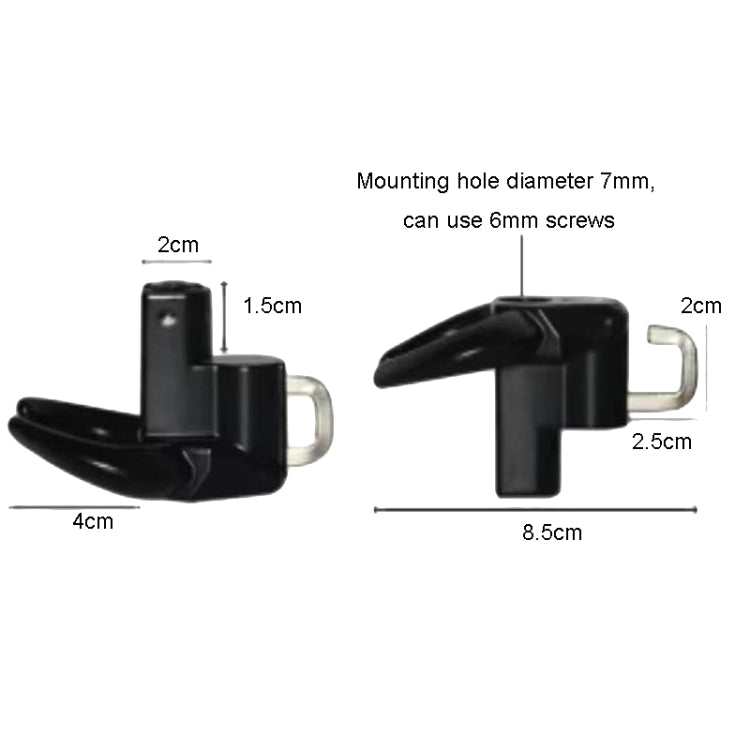Bullhead Helmet Lock Hooks Front Universal No-Punch Motorcycle Bike Storage Hook