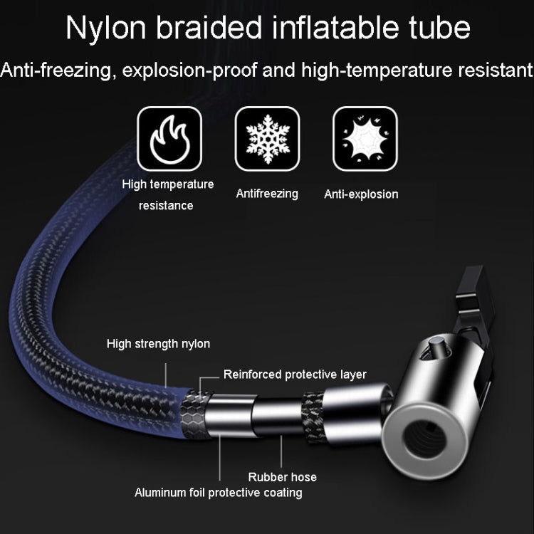 Portable Multifunctional Car Inflator Automobile Tire Pneumatic Pump, Wired Pointer, Wired Digital, Wireless Digital