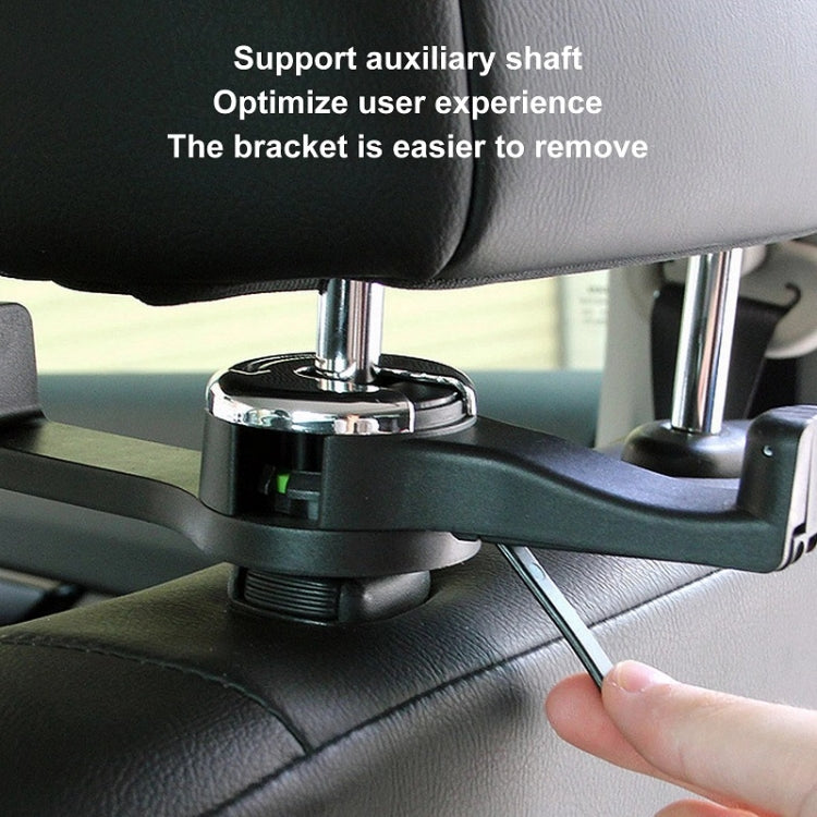 Car Back Seat Double Hook Phone Holder, Black, Silver, Blue, Red