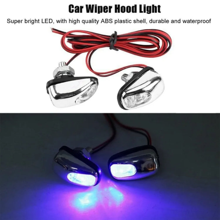 Car Wiper Sprayer Spray Decorative Lamp LED Hood Spray Lights