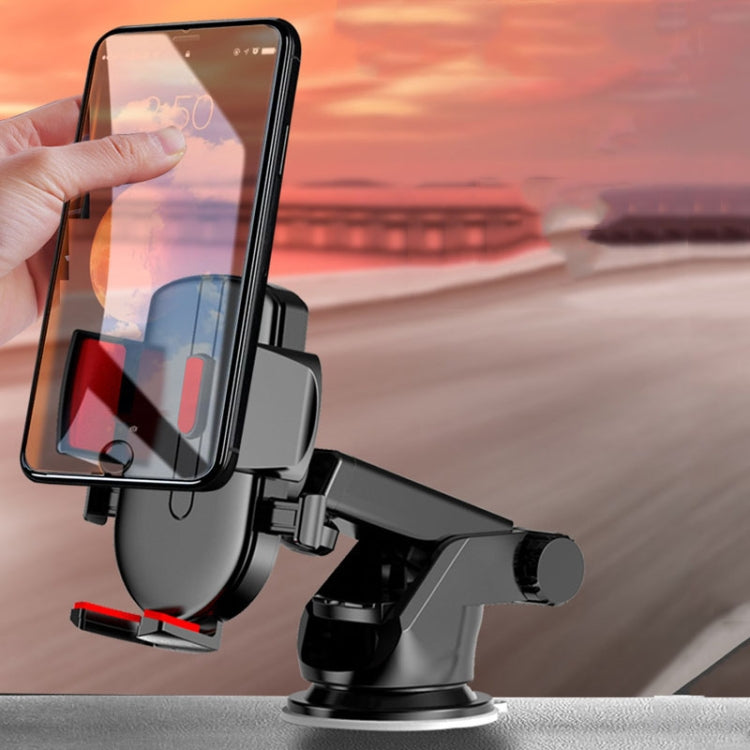 Car Cell Phone Telescopic Holder Universal Automobile Navigation Bracket, Air Vent Model, Suction Cup Model, 2 In 1