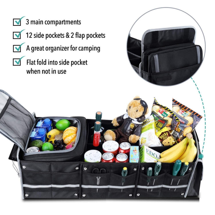 Oxford Cloth Car Multifunctional Foldable Glove Storage Box, 90x35x30cm