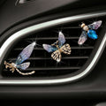 3pcs/set Metal Butterfly Dragonfly Bee Car Air Vent Aromatherapy Decorative Clip