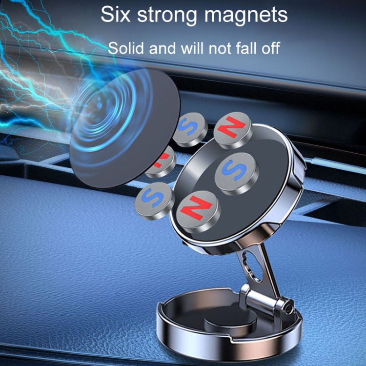 Magnetic Car Phone Holder Automobile Rotatable Multifunctional Folding Stands