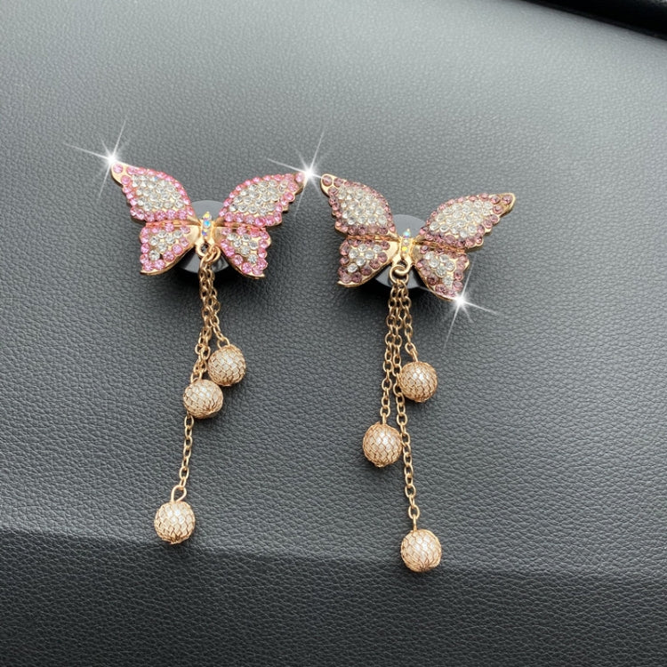 Butterfly Tassel Pearl Diamond Car Air Vent Aromatherapy Clip