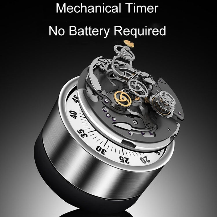 Kitchen Stainless Steel Mechanical Timer Student Time Management Reminder Baking Alarm Clock