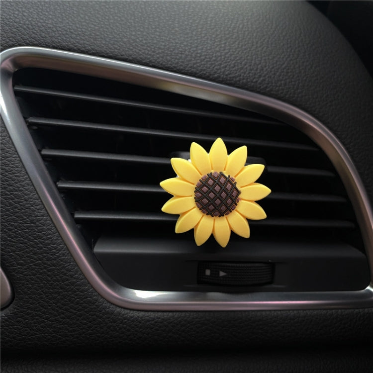 Sunflower Car Air Vent Aromatherapy Decorative Clip, Small Sunflower, Large Sunflower
