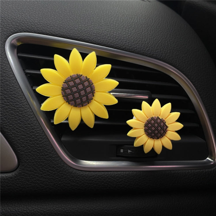Sunflower Car Air Vent Aromatherapy Decorative Clip, Small Sunflower, Large Sunflower
