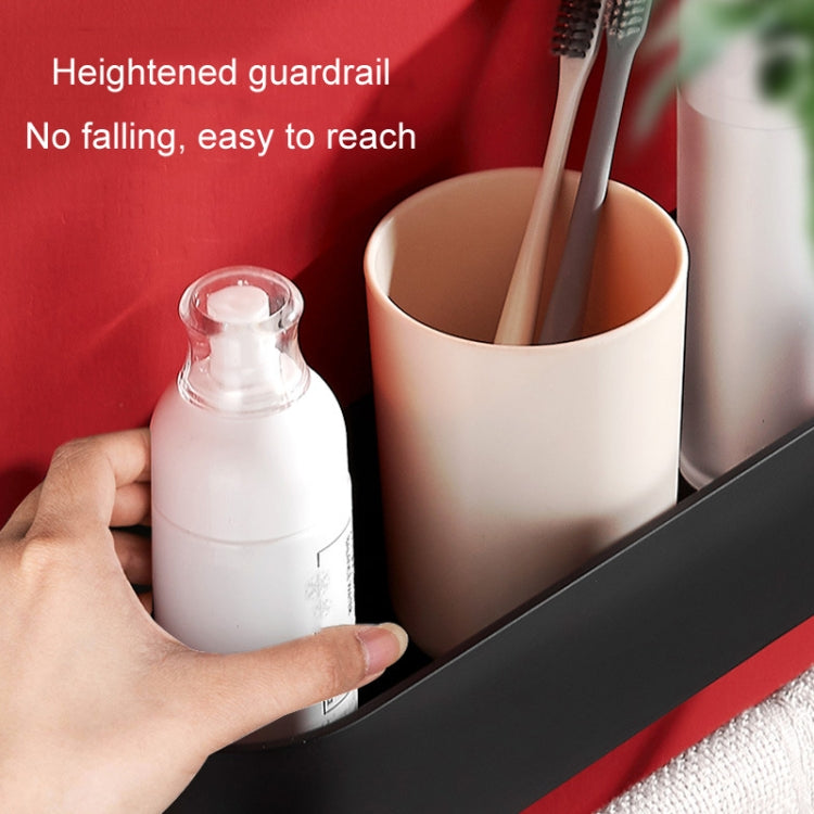 Toilet Shelf No-Punch Bathroom Storage Rack, 30cm Black, 40cm Black, 30cm With Towel Rod Black, 40cm With Towel Rod Black, 30cm Matte, 40cm Matte, 30cm With Towel Rod Matte, 40cm With Towel Rod Matte