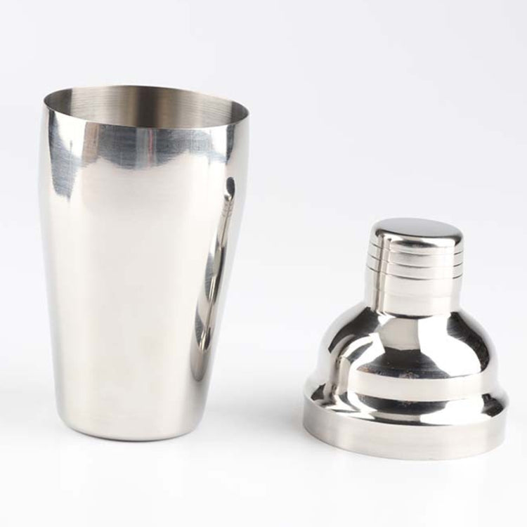 4 In 1 Stainless Steel Mixer Set With Bamboo Stand Shaker Tools, 350ml, 550ml, 750ml