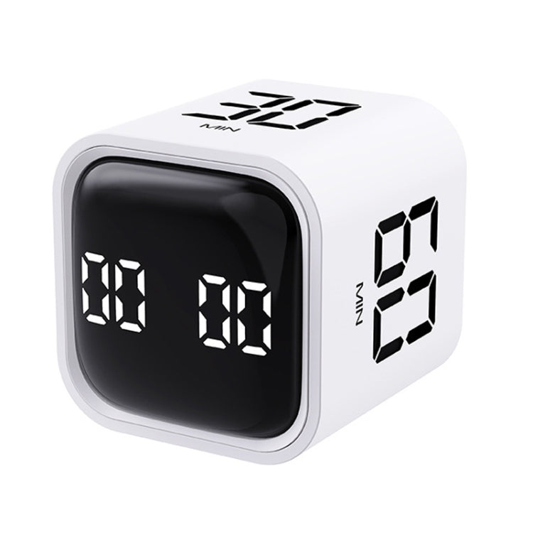 F4 Study Timer Kitchen Cooking Countdown Reminder Multifunctional Digital Alarm Clock, White, Black