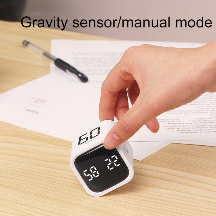 F4 Study Timer Kitchen Cooking Countdown Reminder Multifunctional Digital Alarm Clock, White, Black