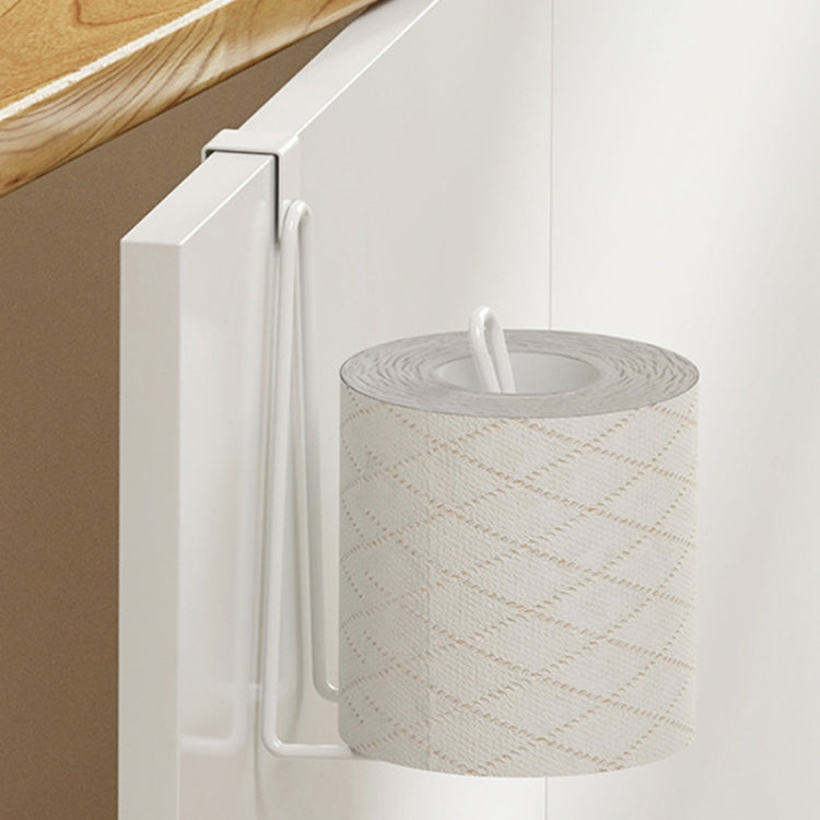 Bathroom Paper Towel Rack Wall Mounted Shelf Bathroom No-Punch Tissue Hook