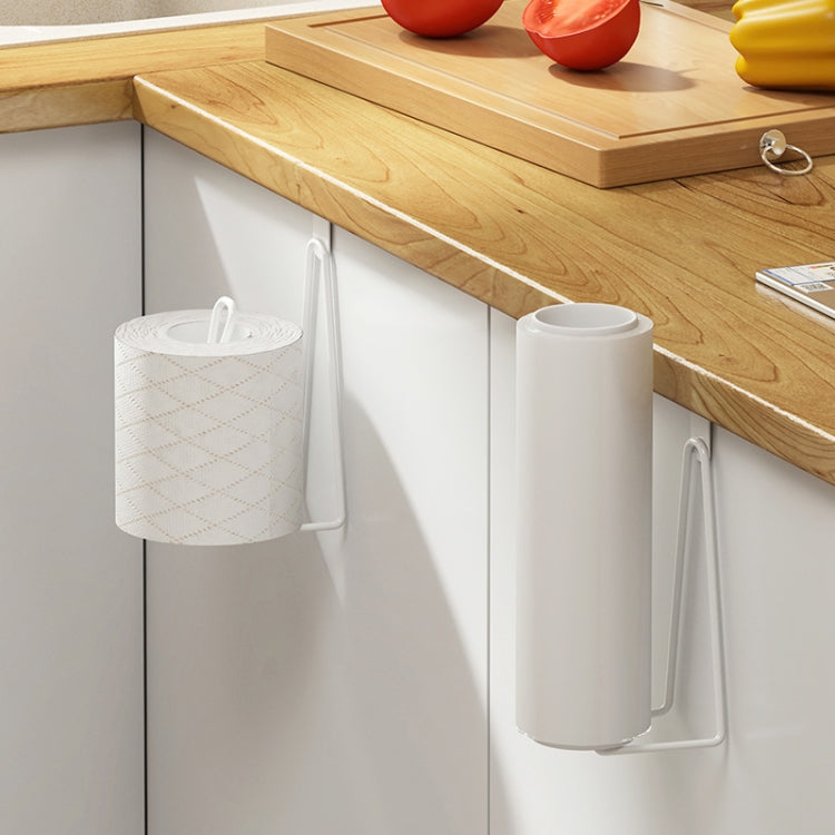 Bathroom Paper Towel Rack Wall Mounted Shelf Bathroom No-Punch Tissue Hook