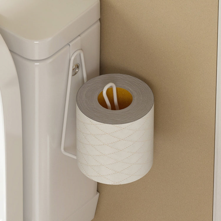 Bathroom Paper Towel Rack Wall Mounted Shelf Bathroom No-Punch Tissue Hook