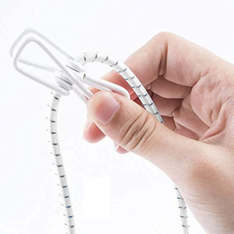 Outdoor Travel Retractable Windproof Clothesline with 12 Clips
