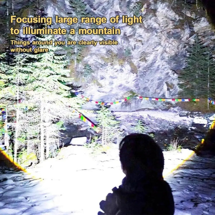 Outdoor LED Flashlight Multi-Functional Camping Lighting Flashlight Portable Rechargeable Work Lamp, X10-P50, X10