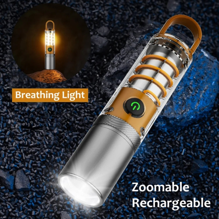 Outdoor LED Flashlight Multi-Functional Camping Lighting Flashlight Portable Rechargeable Work Lamp, X10-P50, X10