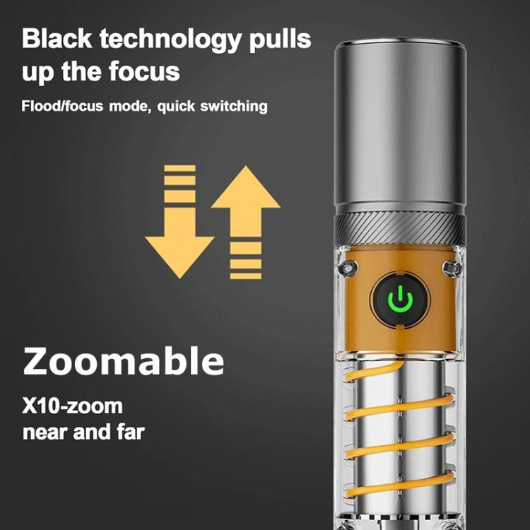 Outdoor LED Flashlight Multi-Functional Camping Lighting Flashlight Portable Rechargeable Work Lamp, X10-P50, X10