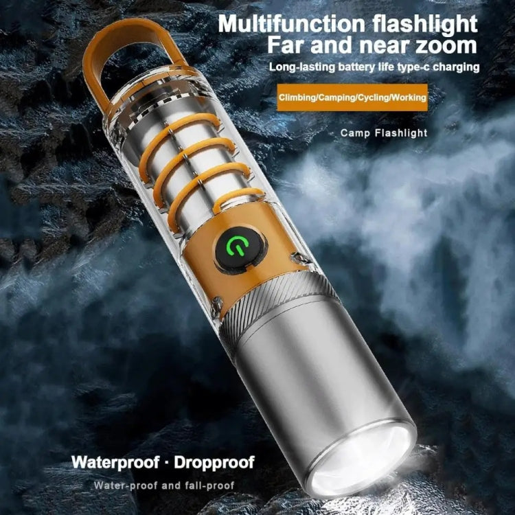 Outdoor LED Flashlight Multi-Functional Camping Lighting Flashlight Portable Rechargeable Work Lamp, X10-P50, X10