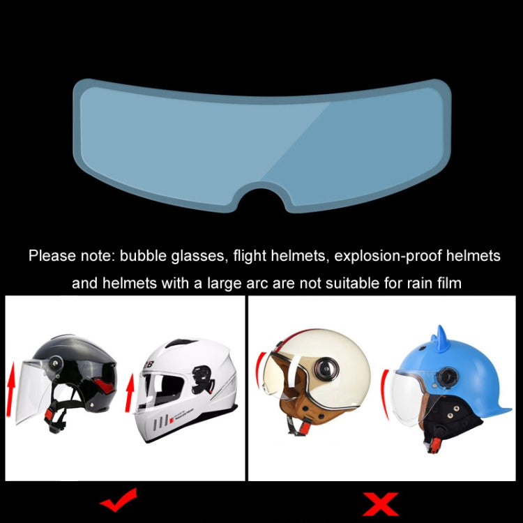 Travel Motorcycle Helmet Rainproof and Anti-fog Film, Paste Inside, Paste Outside, Thick Traceless Glue Inside, Thick Traceless Glue Outside, Extra Large Inside, Extra Large Outside, 3 Generation Inside, 3 Generation Outside