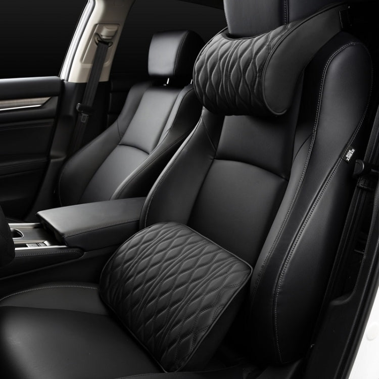Car Seat Memory Foam Support Cushion, Black Headrest