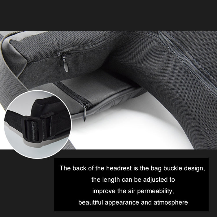 Car Seat Memory Foam Support Cushion, Black Headrest
