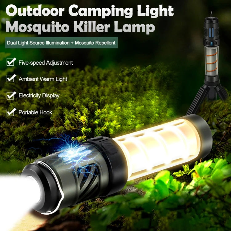 4 In 1 Outdoor Multi-function Flashlight Ambient Light Mosquito Repellent Lamp, Tripod Version