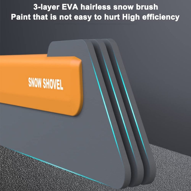 Car Multifunctional Telescopic Snow Shovel Glass Defrost De-icing Brush Winter Cleaning Tools, Ordinary