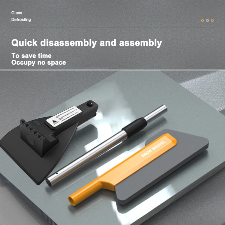 Car Multifunctional Telescopic Snow Shovel Glass Defrost De-icing Brush Winter Cleaning Tools, Ordinary