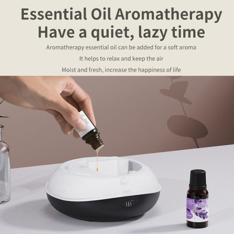 SD13 200ML Car USB Flame Aromatherapy Diffuser Home LED Night Light Silent Mist Humidifier, Black, White