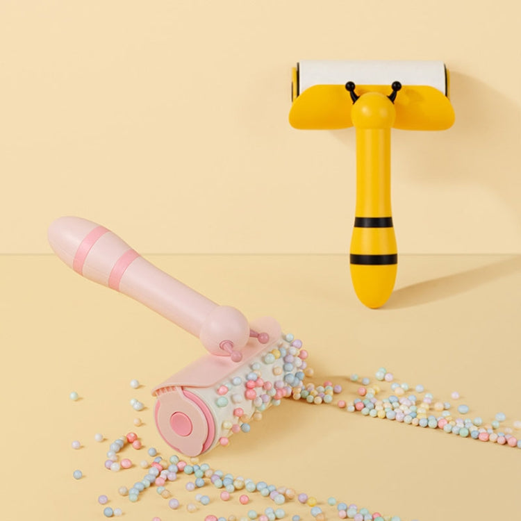Portable Roller Sticker Bee Shaped Pet Hair Cleaner And Remover