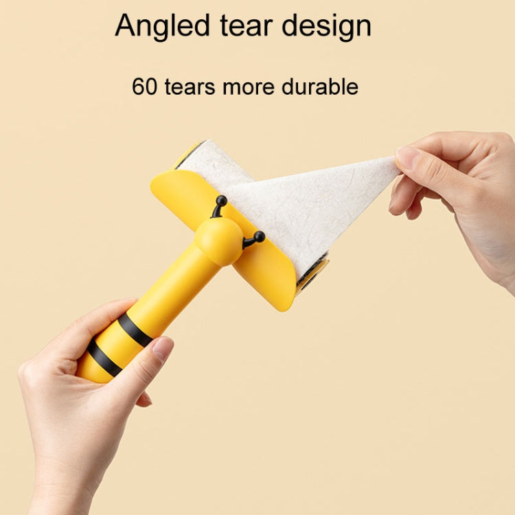 Portable Roller Sticker Bee Shaped Pet Hair Cleaner And Remover