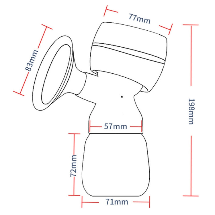 MZ-003 LED Digital Display Smart Adjustable Fully Automatic Massage Painless Silent Breast Pump
