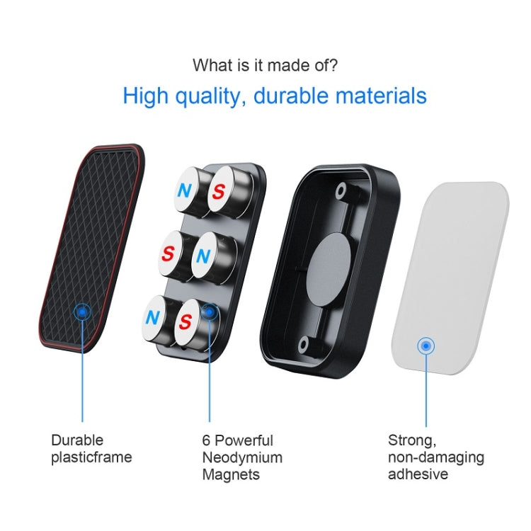 Flat Adhesive Magnetic Car Mobile Phone Navigation Holder