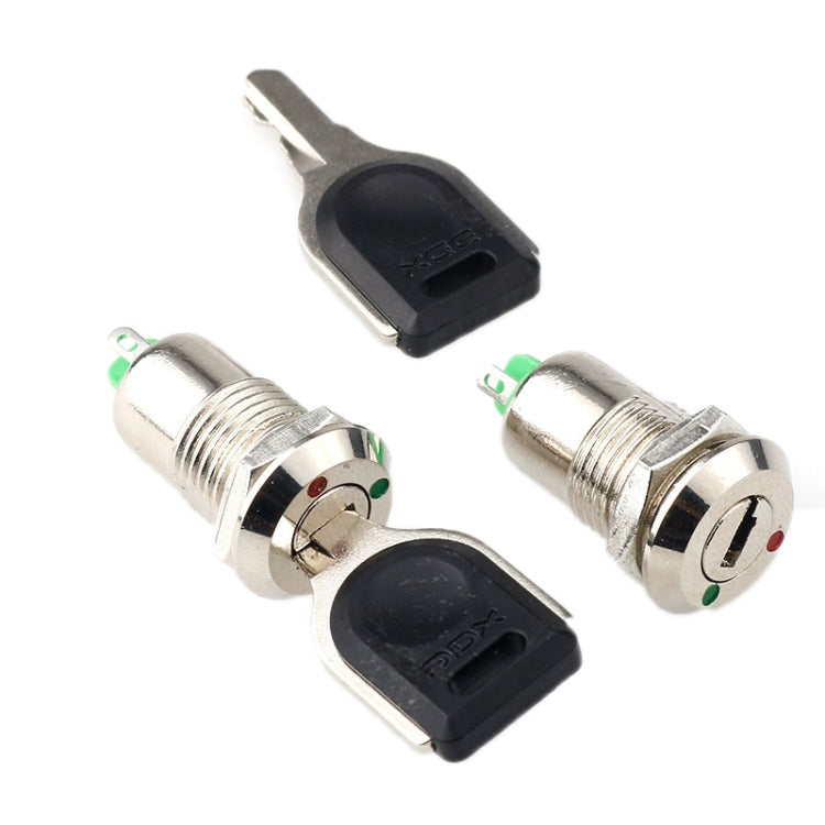 Electronic Lock Key Metal Knob Switch Toy Lock, 12mm