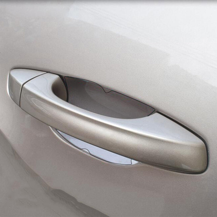 Car Door Handle Scratch Resistant Invisible Protective Film, 4pcs/set