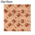 100sheets /Pack Bear Pattern Greaseproof Paper Baking Wrapping Paper Food Basket Liners Paper, 15x15cm, 18x18cm, 20x20cm, 22x22cm, 25x25cm, 20x30cm, 30x30cm, 30x40cm