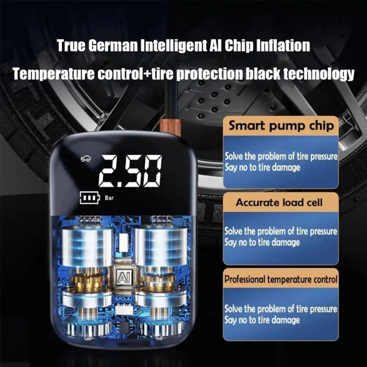 Car Portable Electric Tire Inflator Pump, Wired, Wireless Standard, Wireless Upgrade