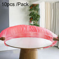 Disposable Elastic Bunching Tablecloth Household Table Thickened PE Non-Washable Waterproof Oilproof Tablecloth, 10pcs /Pack 1.4m, 10pcs /Pack 1.6m