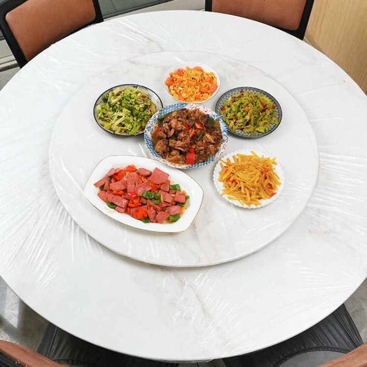 Disposable Elastic Bunching Tablecloth Household Table Thickened PE Non-Washable Waterproof Oilproof Tablecloth, 10pcs /Pack 1.4m, 10pcs /Pack 1.6m