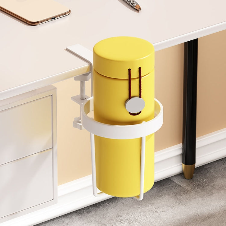 Iron Table Cup Holder Mug Storage Rack Office Dormitory Desk Fixed Shelf