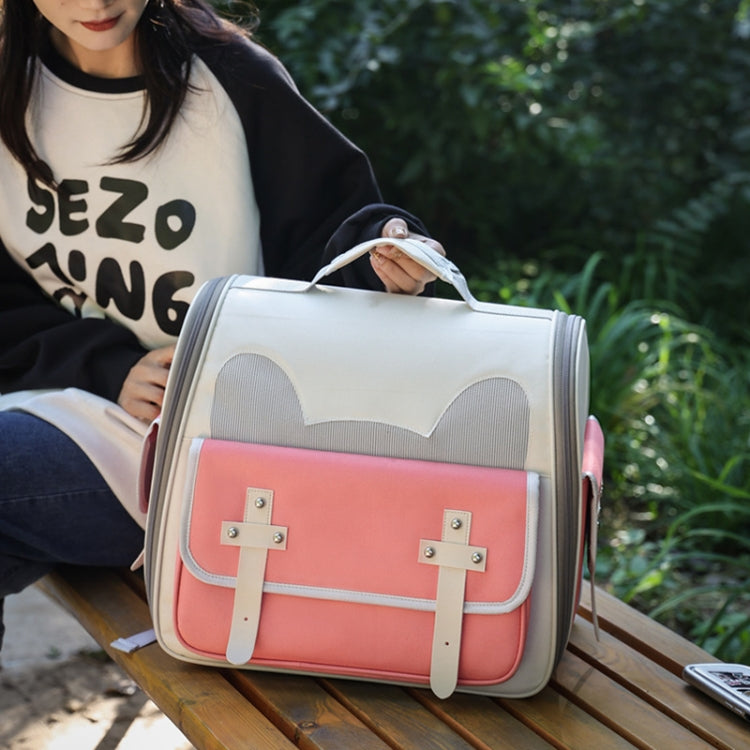 Outdoor Cat Backpack Large Capacity Breathable Pet Bag