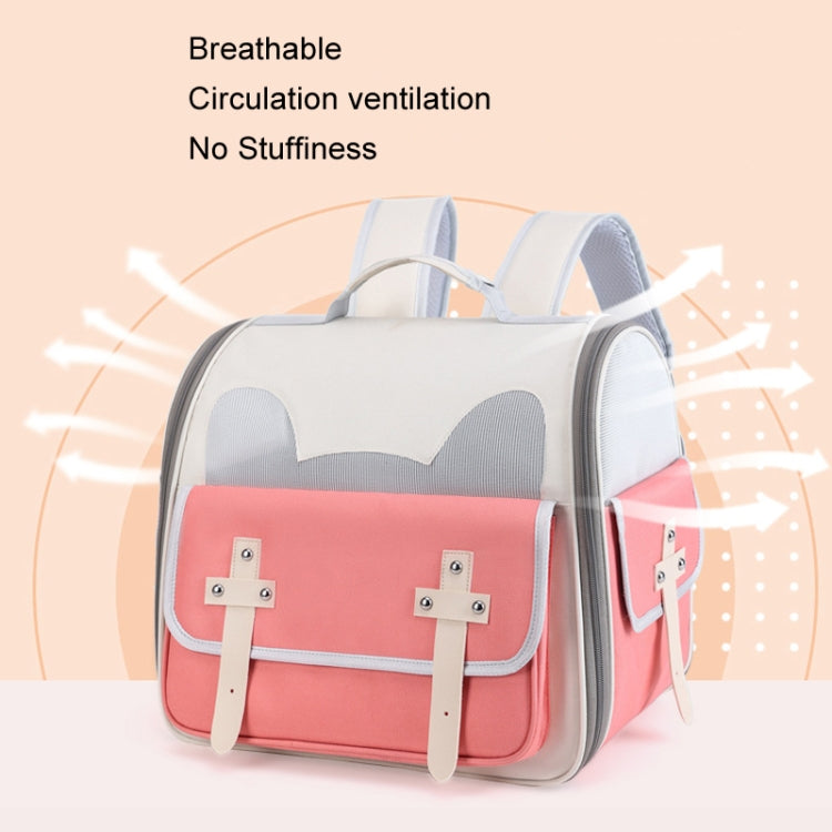 Outdoor Cat Backpack Large Capacity Breathable Pet Bag