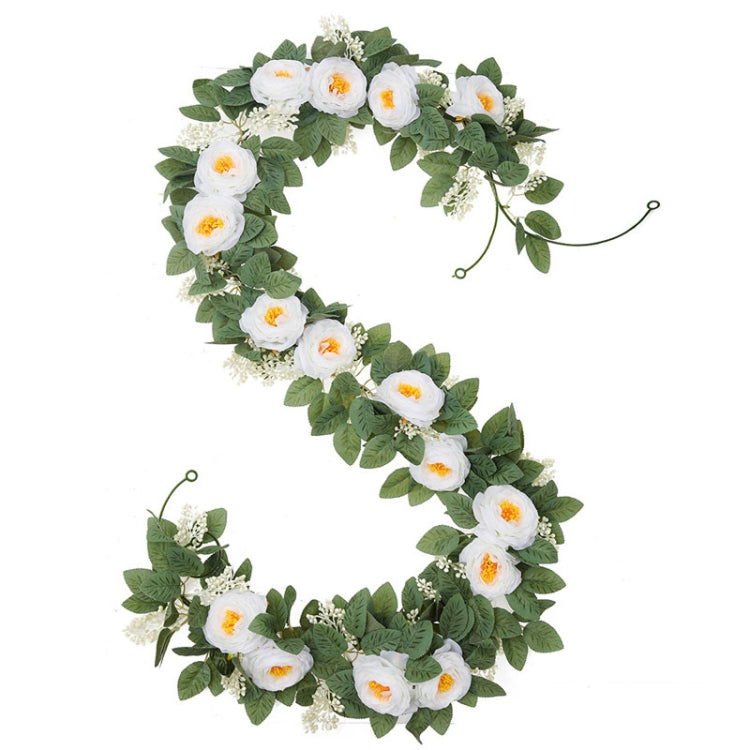 2pcs 2m Simulation Flower Rattan Party Decoration Forest Wedding Arrangement Artificial Rose Rattan