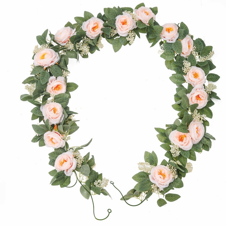 2pcs 2m Simulation Flower Rattan Party Decoration Forest Wedding Arrangement Artificial Rose Rattan