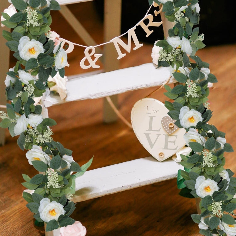 2pcs 2m Simulation Flower Rattan Party Decoration Forest Wedding Arrangement Artificial Rose Rattan