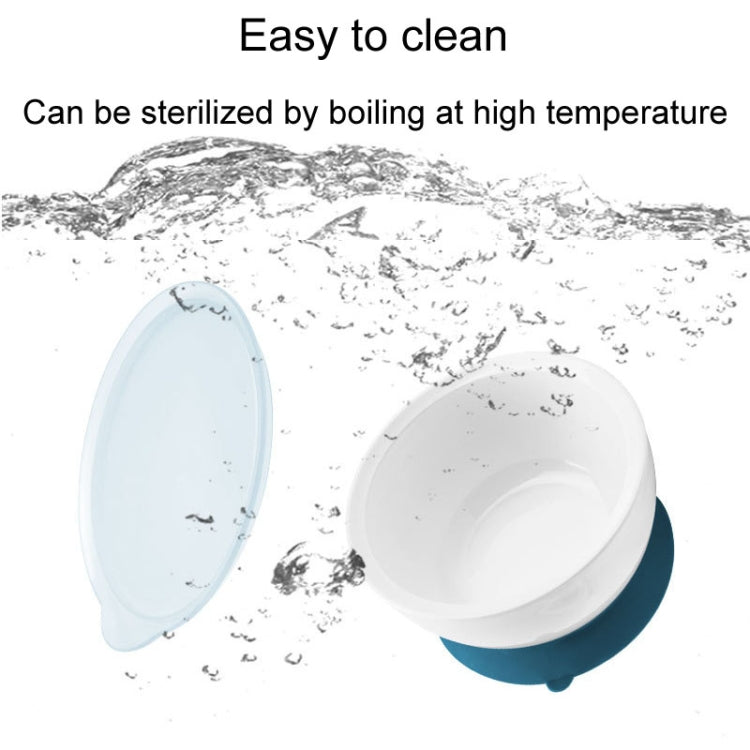Infant Complementary Food Bowl With Lid Baby Feeding Tableware Suction Cup Bowl